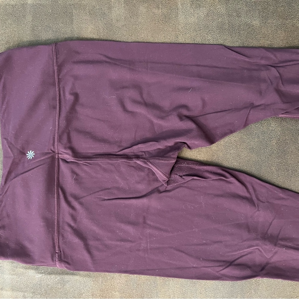 Athleta Maroon Elation 7/8 Tight